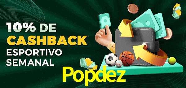 10% de bônus de cashback na Popdez